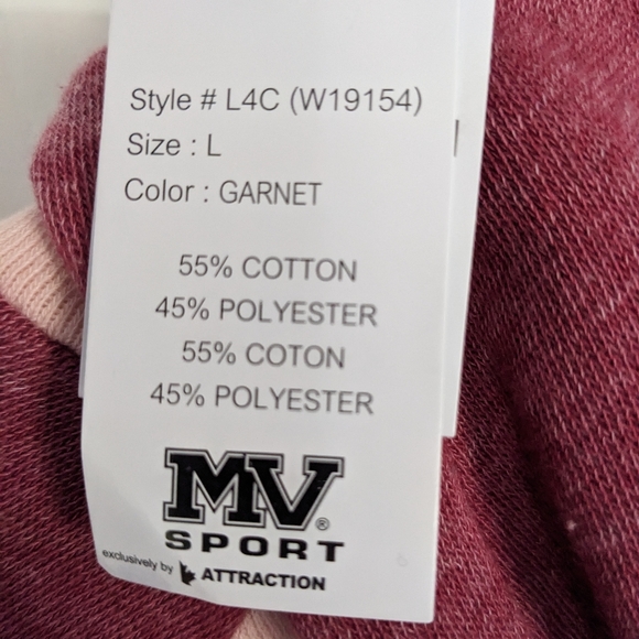 MV Sport Angel Fleece Pink Hoodie - Picture 8 of 9